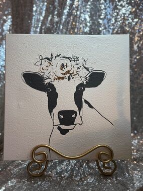 Cow canvas wall art